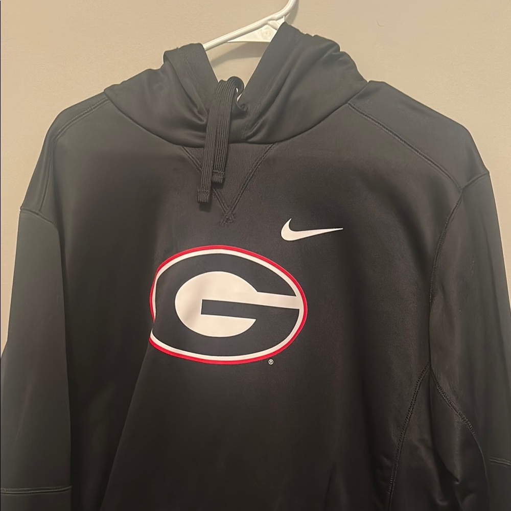 Nike Black Hoodie with Georgia Emblem